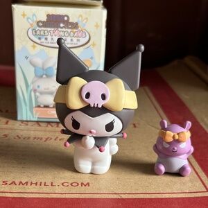 Sanrio Kuromi Ears Tying Up Top Toy Blind Box Figure